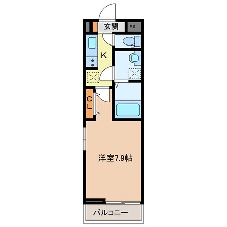 平田町駅 徒歩8分 2階の物件間取画像